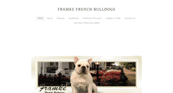 Desktop Screenshot of framkefrenchbulldogs.com